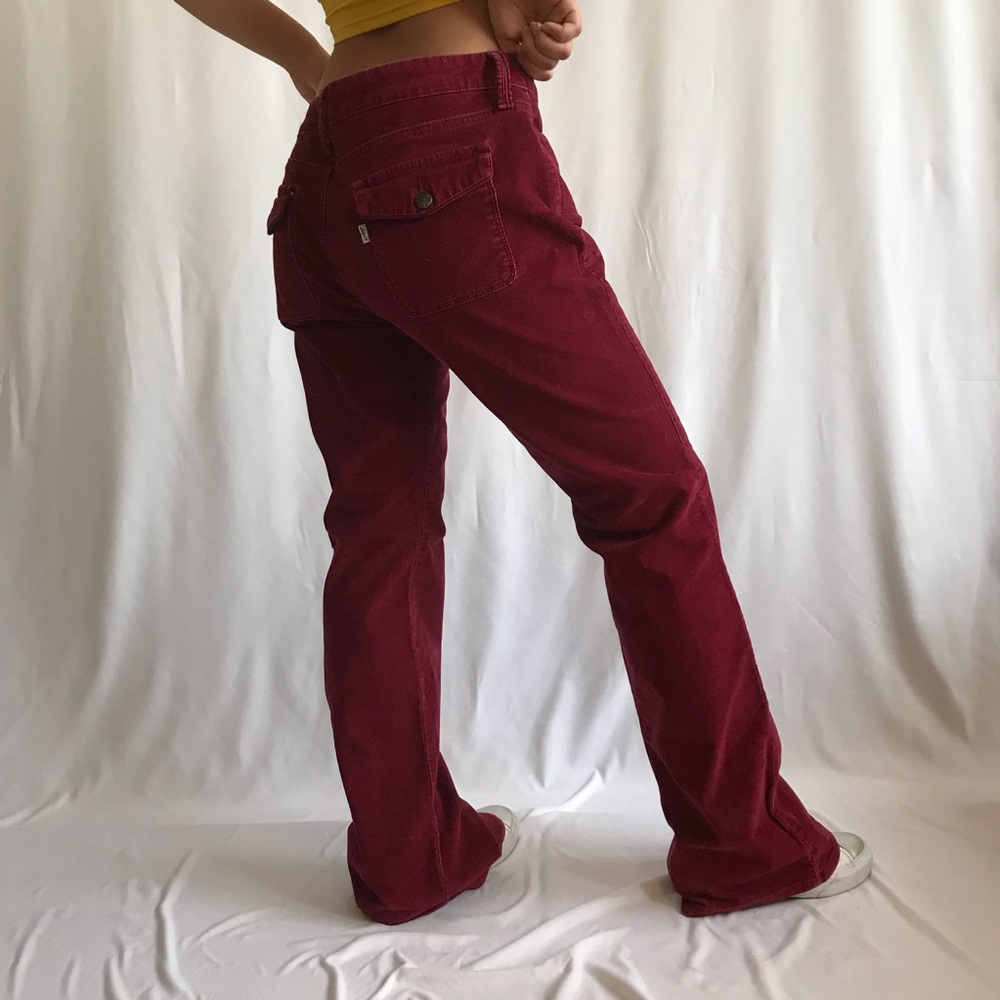Vintage Levi’s Low BootCut Burgundy Corduroy Pants
